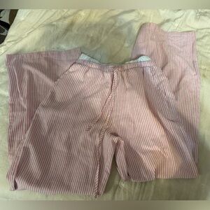 Pink Striped Pajama Shorts
